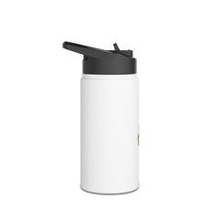 Warriors Football Stainless Steel Water Bottle — Team Logo Sports Bottle