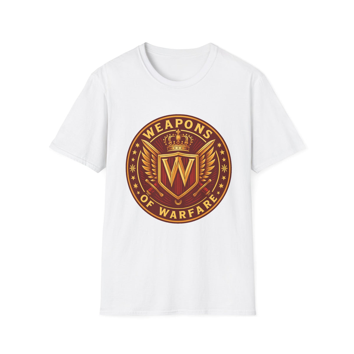 Unisex Weapons of Warfare T-Shirt, Gaming Apparel, Casual Wear, Gift for Gamers, Fun Graphic Tee